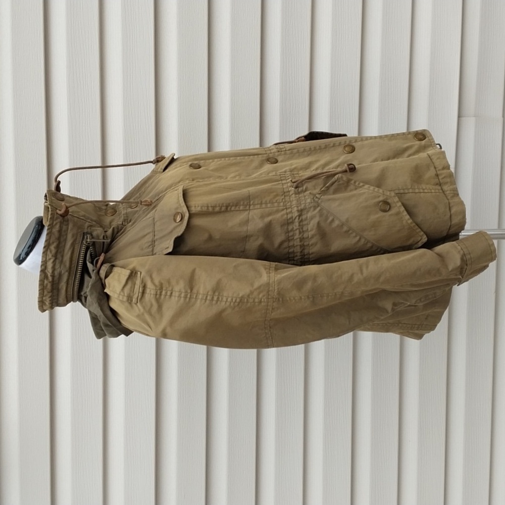 BURBERRY MILITARY GREEN HOODED JACKET ANORAK - Picture 3 of 12